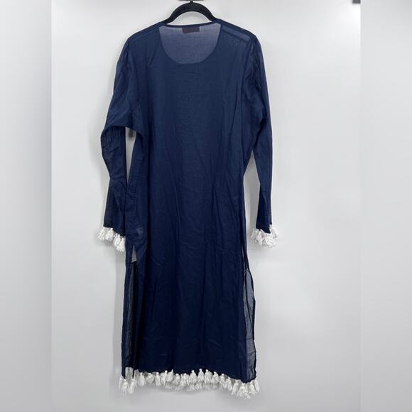 TORY BURCH Fringe Beach Sandy Tunic Midi Dress - Picture 5 of 5